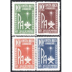 Costa Rica 305/08 1971 Sellos de navidad Pro Ciudad de los niños MNH Costa Rica 305/08 1971 Sellos de navidad Pro Ciudad de los niños MNH