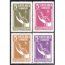 Costa Rica 301/04 1970 Sellos de navidad Pro Ciudad de los niños MNH Costa Rica 301/04 1970 Sellos de navidad Pro Ciudad de los niños MNH