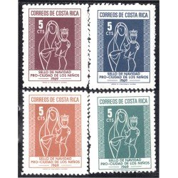 Costa Rica 297/00 1969 Sellos de navidad Pro Ciudad de los niños MNH Costa Rica 297/00 1969 Sellos de navidad Pro Ciudad de los niños MNH