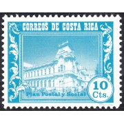 Costa Rica 281 1967 Plan Postal y Social Edificio Postal en San José MNH