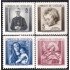 Costa Rica 265/68 1963 Sellos de navidad Pro Ciudad de los niños Retratos MNH