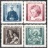 Costa Rica 256/59 1962 Sellos de navidad Pro Ciudad de los niños Retratos MNH