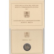 Vaticano 2017 Cartera Oficial Moneda 2 € euros Fátima 