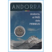 Andorra 2017 Cartera Oficial Coin Card Moneda 2 € conmemorativos Pirineos 