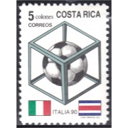 Costa Rica 525 1990 Copa  del mundo de Fútbol Italia 90 MNH