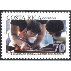 Costa Rica 652 1999 50 Aniversario tribunal supremo de elecciones MNH Costa Rica 652 1999 50 Aniversario tribunal supremo de elecciones MNH