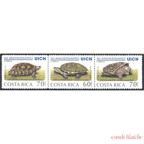 Costa Rica 646AC 1998 50 Aniversario UICN Tortugas Galápagos MNH