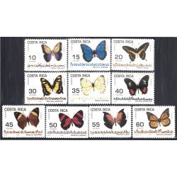 Costa Rica 631/40 1998 Mariposas Butterflies MNH Costa Rica 631/40 1998 Mariposas Butterflies MNH