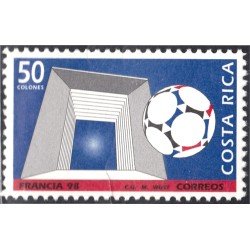 Costa Rica 630 1998 Copa del Mundo de Fútbol Francia 98 MNH Costa Rica 630 1998 Copa del Mundo de Fútbol Francia 98 MNH