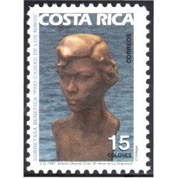 Costa Rica 625 1997 Sello de navidad Pro Ciudad de los niños Pro tasa benéfica MNH Costa Rica 625 1997 Sello de navidad Pro Ciudad de los niños Pro tasa benéfica MNH