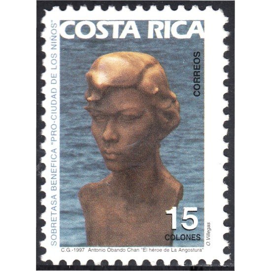 Costa Rica 625 1997 Sello de navidad Pro Ciudad de los niños Pro tasa benéfica MNH Costa Rica 625 1997 Sello de navidad Pro Ciudad de los niños Pro tasa benéfica MNH