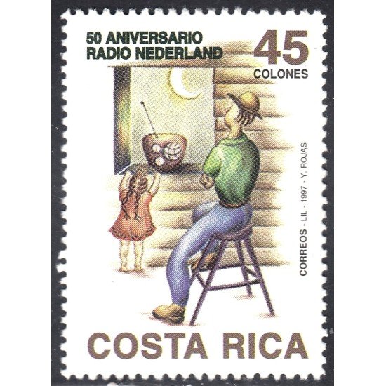 Costa Rica 619 1997 50 Aniversario Radio Nederland MNH Costa Rica 619 1997 50 Aniversario Radio Nederland MNH