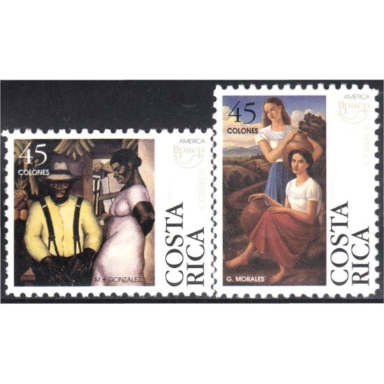 Costa Rica 615/16 1996 América Upaep Costumbres típicas MNH Costa Rica 615/16 1996 América Upaep Costumbres típicas MNH