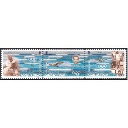 Costa Rica 611/13 1996 Juegos Olímpicos Natación MNH Costa Rica 611/13 1996 Juegos Olímpicos Natación MNH