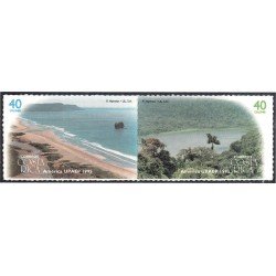 Costa Rica 597/98 1995 América Upaep Playa Río MNH Costa Rica 597/98 1995 América Upaep Playa Río MNH