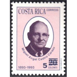 Costa Rica 592 1995 Miguel ángel Castro Carazo MNH Costa Rica 592 1995 Miguel ángel Castro Carazo MNH