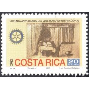 Costa Rica 588 1995 Noventa Aniversario del Club Rotario Internacional MNH