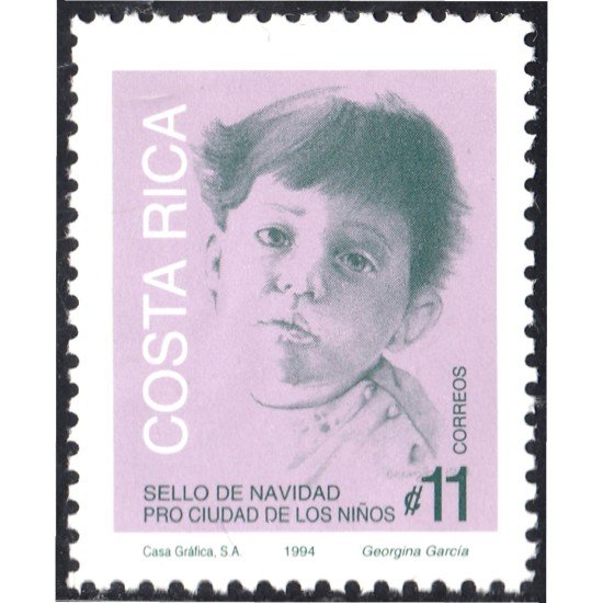 Costa Rica 587 1994 Sellos de navidad Pro Ciudad de los niños MNH Costa Rica 587 1994 Sellos de navidad Pro Ciudad de los niños MNH