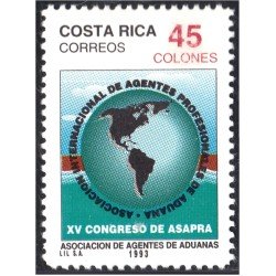 Costa Rica 572 1993 XV Congreso de la Asociación de Agentes de Aduana MNH Costa Rica 572 1993 XV Congreso de la Asociación de Agentes de Aduana MNH