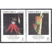Costa Rica 569/70 1993 Protección al bosque tropical húmedo MNH