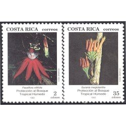 Costa Rica 569/70 1993 Protección al bosque tropical húmedo MNH Costa Rica 569/70 1993 Protección al bosque tropical húmedo MNH
