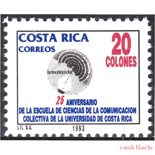 Costa Rica 568 1993 Escuela de Ciencias de la Comunicación Colectiva MNH