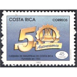 Costa Rica 567 1993 50 Aniversario de la Cámara de Industrias MNH Costa Rica 567 1993 50 Aniversario de la Cámara de Industrias MNH