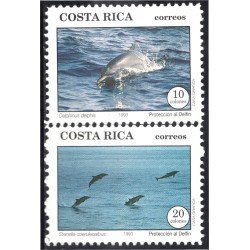 Costa Rica 564/65 1993 Protección del Delfín Fauna MNH Costa Rica 564/65 1993 Protección del Delfín Fauna MNH