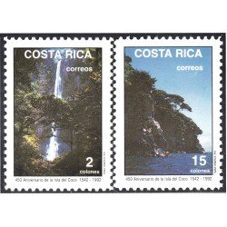 Costa Rica 557/58 1992 450 Aniversario de la Isla del Coco MNH Costa Rica 557/58 1992 450 Aniversario de la Isla del Coco MNH