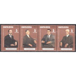Costa Rica 547/50 1992 Antiguos Presidentes de la Corte Suprema MNH Costa Rica 547/50 1992 Antiguos Presidentes de la Corte Suprema MNH