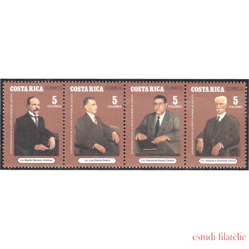 Costa Rica 547/50 1992 Antiguos Presidentes de la Corte Suprema MNH