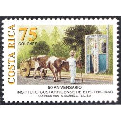 Costa Rica 659A 1999 50 Aniversario Costarricense de Electricidad MNH Costa Rica 659A 1999 50 Aniversario Costarricense de Electricidad MNH
