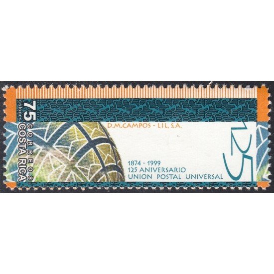 Costa Rica 659 1999 125 Aniversario Unión Postal Universal MNH Costa Rica 659 1999 125 Aniversario Unión Postal Universal MNH