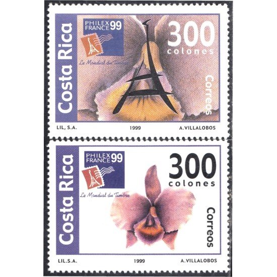 Costa Rica 656/57 1999 Philex France 99 MNH Costa Rica 656/57 1999 Philex France 99 MNH