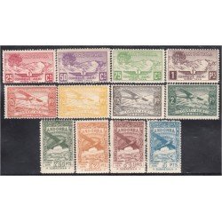 Andorra Española NE 13/24 1931 Montañas Avión MNH Andorra Española NE 13/24 1931 Montañas Avión MNH