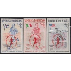 Rep. Dominicana A- 138/40 1959 3º Juegos panamericanos en Chicago Sin dentar MNH Rep. Dominicana A- 138/40 1959 3º Juegos panamericanos en Chicago Sin dentar MNH