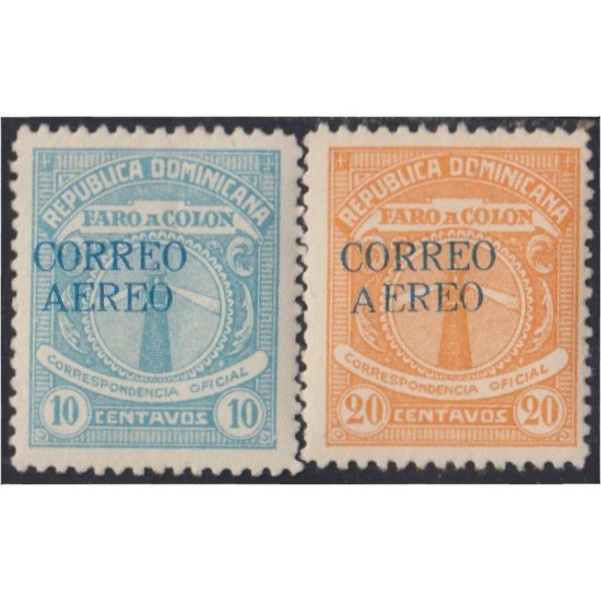 Rep. Dominicana A- 10/11 1931 Correspondencia Oficial Faro a Colón Sin goma