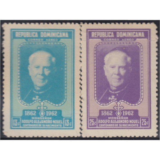 Rep. Dominicana A- 162/63 1962 Monseñor Adolfo Alejandro Nouel MH