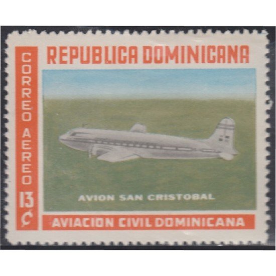 Rep. Dominicana A- 141 1960 Avión San Cristóbal MH