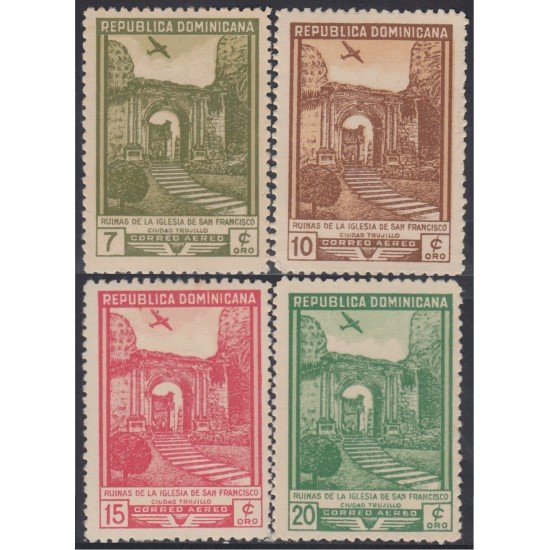 Rep. Dominicana A- 75/78 1949 Ruinas de la Iglesia de San Francisco MH Rep. Dominicana A- 75/78 1949 Ruinas de la Iglesia de San Francisco MH