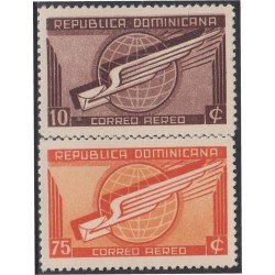 Rep. Dominicana A- 46/47 1942 Serie antigua Paloma estilizada MH Rep. Dominicana A- 46/47 1942 Serie antigua Paloma estilizada MH