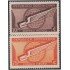 Rep. Dominicana A- 46/47 1942 Serie antigua Paloma estilizada  MH