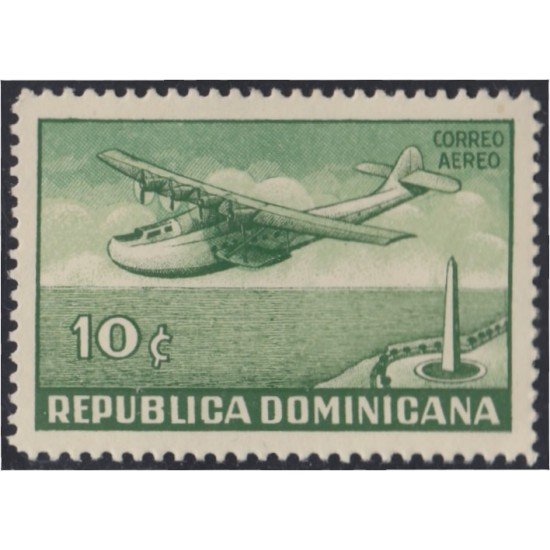 Rep. Dominicana A- 37 1937 Serie antigua Avión Plane MH
