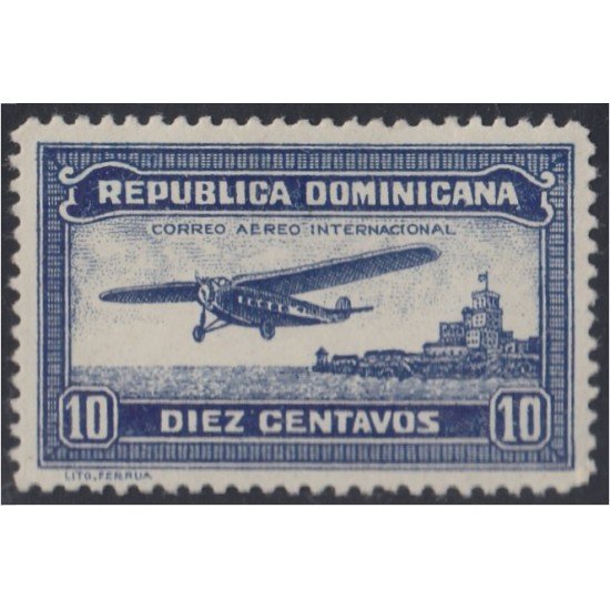 Rep. Dominicana A- 23 1933 Correo aéreo internacional avión plane MH Rep. Dominicana A- 23 1933 Correo aéreo internacional avión plane MH