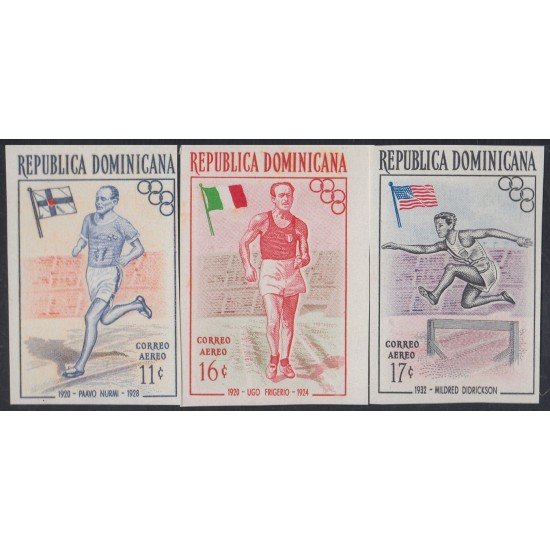 Rep. Dominicana A- 101/03 1957 Olimpiadas Disciplina Atletismo Sin dentar Rep. Dominicana A- 101/03 1957 Olimpiadas Disciplina Atletismo Sin dentar