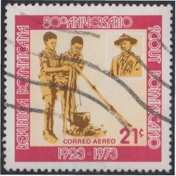 Rep. Dominicana A- 258 1973 50 Aniversario Scout Americano usados Rep. Dominicana A- 258 1973 50 Aniversario Scout Americano usados