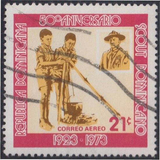 Rep. Dominicana A- 258 1973 50 Aniversario Scout Americano usados