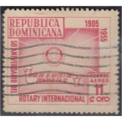 Rep. Dominicana A- 95 1955 50 Aniversario del Rotary Internacional usados Rep. Dominicana A- 95 1955 50 Aniversario del Rotary Internacional usados