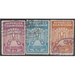 Rep. Dominicana A- 92/94 1954 Año Mariano usados Rep. Dominicana A- 92/94 1954 Año Mariano usados