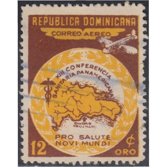 Rep. Dominicana A- 82 1950 XIII Conferencia Panamericana Sanitaria usados Rep. Dominicana A- 82 1950 XIII Conferencia Panamericana Sanitaria usados